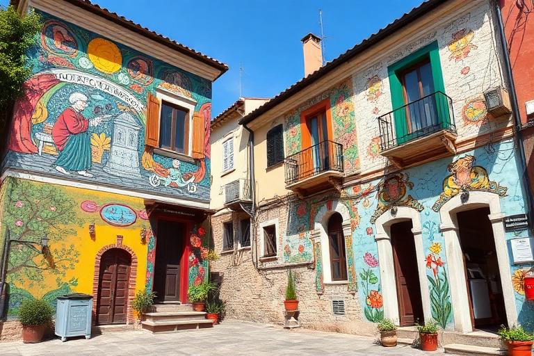 Restauro Murales Borgo Antico
